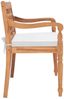vidaXL Batavia Gartenbank mit Polstern 120 cm Teak 43057 Bild 3