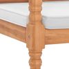 vidaXL Batavia Gartenbank mit Polstern 120 cm Teak 43057 Bild 5