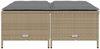 vidaXL Gartenhocker mit Kissen 4 Stk. Beige Poly Rattan 368365 Bild 3