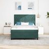 vidaXL Boxspringbett mit Matratze Dunkelgrün 140 x 190 cm Samt 3339767 Bild 3