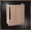STAMAR Spülenschrank Küchenschrank 60cm Sonoma Eiche Unterschrank Spüle Standschrank Slim Spülenschrank 50cm Tiefe ohne Spüle Montagefertig Kompakt Modern XXL Bild 2