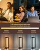 EDISHINE LED Tischleuchte Drehbare, Touch Dimmbare Nachttischlampe deko, LED fest integriert, Industrielle Tischlampe aus Metall, 3 Farbtemperaturen Bild 2