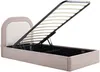 Vente-unique - IDONO Bett Stoff SchokoladenbraunBeige - B 199 cm x H 95 cm x L 101 cm Bild 5