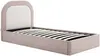 Vente-unique - IDONO Bett Stoff SchokoladenbraunBeige - B 199 cm x H 95 cm x L 101 cm Bild 3