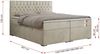 Boxspringbett mit 2 Bettkästen, Matratze und Topper - PERA - 160x200cm - Beige Velours - H4 Bild 5