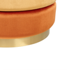 Pouf LOUIN Orange Samtstoff 48 cm 48 cm Bild 5