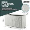 Kreher Blumenkasten 'Riven' aus Kunststoff - Stein Optik - 60 x 30 x 30 cm (Farbe wählbar) (1 St) Bild 2