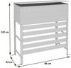Aluminium Verkleidung für Klimaanlage/Wärmetauscher HWC-P94, Abdeckung Aufbewahrungsbox 110x96x43cm ~ anthrazit Bild 3