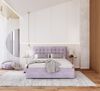 FDM Polsterbett Elegant - Stauraum & modernes Design 120x200 140x200 160x200 180x200cm (MADE IN EU - mit hochwertigem Velours Bezug, Bettrahmen, Bett, Optional mit Matratze bestellbar, Mit großem Kopfteil für Komfort - Bettkasten mit Hubrahmen), Metall... Bild 5