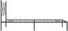 vidaXL Bettgestell mit Kopfteil Metall Schwarz 90x190 cm 376494 Bild 5