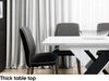 MEBLINI Esstisch Ausziehbar - 140-180x80x75cm - BRONX - Weiß Hochglanz/Schwarz Hochglanz - Esszimmertisch Modern - Küchentisch - Säulentisch - Ausziehtisch - Dining Table Bild 4