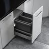 Hailo Abfallsammler 10000222 Triple XL 450 18/ 18 Liter dunkelgrau Bild 2