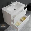 Alpenberger Badmöbel-Set Waschbecken mit Unterschrank - Waschbeckenunterschrank mit Schubladen, (Badezimmerschrank - Weiß, Schrank Badschrank - 60 cm), Gäste WC & Badezimmer Set - Waschtisch mit Nano Bild 3