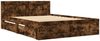vidaXL Bettgestell mit Kopfteil Räuchereiche 120x190 cm Holzwerkstoff 3295608 Bild 3