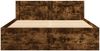 vidaXL Bettgestell mit Kopfteil Räuchereiche 120x190 cm Holzwerkstoff 3295608 Bild 5