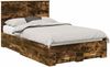 vidaXL Bettrahmen Geräucherte Eiche 120 x 200 cm Holzwerkstoff 3411327 Bild 2