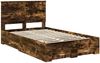 vidaXL Bettrahmen Geräucherte Eiche 120 x 200 cm Holzwerkstoff 3411327 Bild 4