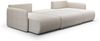 Wohnlandschaft Sofa mit Schlaffunktion CALGARY Stoff Curio Hellgrau Bild 2