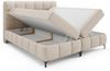 Boxspringbett Schlafzimmerbett SOPHIE 100x200cm Stoff Aragon Creme Bild 4