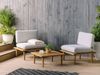 Lounge Set mit Tisch FRASCATI Zertifiziertes Akazienholz Hellgrau Bild 3
