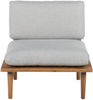 Lounge Set mit Tisch FRASCATI Zertifiziertes Akazienholz Hellgrau Bild 4