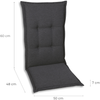 GO-DE Mittellehner-Auflage 108 cm x 50 cm x 7 cm, grau, anthrazit Bild 5