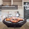 Swiloga Rundgrill mit Deckel, Stand-Elektrogrill mit Standfuß, BBQ-Grill Bild 3