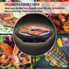 Swiloga Rundgrill mit Deckel, Stand-Elektrogrill mit Standfuß, BBQ-Grill Bild 5