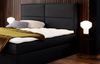 99rooms Charles Boxspringbett Velours JASMINE 200x200 cm Schwarz Bild 3