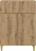 vidaXL Sideboard Artisan-Eiche 66 x 34,5 x 90 cm Holzwerkstoff 894644 Bild 4