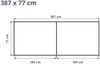 GFP Aluminium Hochbeet KINGSIZE DANIELA - 387 x 77 x 77 cm - Holzoptik, Stecksystem, langlebig Bild 5