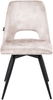 Esszimmerstuhl 2er Set drehbar HALLETT Samtstoff Hellbeige Bild 5