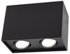 Deckenspots schwarz 2-Flg DUO 2XGU10 IP20 rechteckig schwenkbar Bild 3