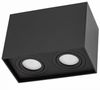 Deckenspots schwarz 2-Flg DUO 2XGU10 IP20 rechteckig schwenkbar Bild 1