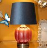 Dmora Tischlampe Fibocchi, Schreibtischleuchte, Büroleuchte, Arbeitslampe, 33x33 h50 cm, Rot und Blau Bild 2