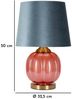 Dmora Tischlampe Fibocchi, Schreibtischleuchte, Büroleuchte, Arbeitslampe, 33x33 h50 cm, Rot und Blau Bild 3