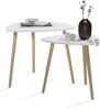 Couchtisch Twino Weiß/Sonoma 60 x 50 cm 2er Set Vicco Bild 5
