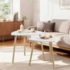 Couchtisch Twino Weiß/Sonoma 60 x 50 cm 2er Set Vicco Bild 3