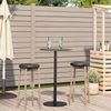 vidaXL Gartentisch Rund Schwarz Ø60x105 cm Stahl 4009309 Bild 3
