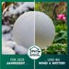 EASYmaxx Solarleuchte Set mit Farbwechsel | LED-Solarleuchte Set Stein Optik | Solarkugel Set witterungsbeständig | Solar Kugel 3er Set inkl. Fernbedienung | Solar-Leuchte Steinoptik mit Solarbetrieb Bild 3