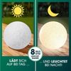 EASYmaxx Solarleuchte Set mit Farbwechsel | LED-Solarleuchte Set Stein Optik | Solarkugel Set witterungsbeständig | Solar Kugel 3er Set inkl. Fernbedienung | Solar-Leuchte Steinoptik mit Solarbetrieb Bild 2