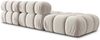 Micadoni Modulares Sofa Bellis 4-Sitzer Links Samt Bluvel Dunkelbeige Bild 4