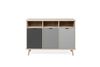 Finori 'EPIK 51' Sideboard, Kommode, Elegance Endgrain / Grau, ca. 120 cm Bild 4