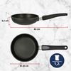 MEISTERKOCH Bratpfanne 20 cm, abnehmbarer Griff, Induktion, Antihaft, 1,25l Volumen | Made in Germany | Profi-Pfanne aus Alu mit 4-lagiger Titanium-Versiegelung, spülmaschinengeeignet Bild 2
