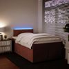 vidaXL Boxspringbett mit Matratze Rosa 120x200 cm Samt 3288587 Bild 5
