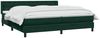 vidaXL Boxspringbett mit Matratze Dunkelgrün 180x220 cm Samt 3318504 Bild 3