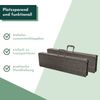 Klappbank im 2er Set braun, mobile Sitzbank 180x25cm, klappbare Bierbank für 4 Personen Bild 5