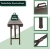 Klappbank im 2er Set braun, mobile Sitzbank 180x25cm, klappbare Bierbank für 4 Personen Bild 3