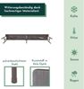 Klappbank im 2er Set braun, mobile Sitzbank 180x25cm, klappbare Bierbank für 4 Personen Bild 2