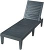 Sonnenliege Ateleta 172x58 cm Schwarz [casa. pro] Bild 4
